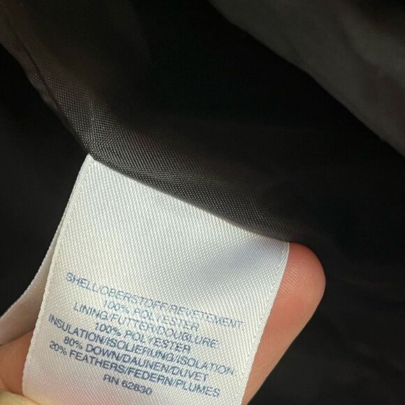 Lands End Black Down Puffer Jacket. Size Small. - Picture 5 of 7